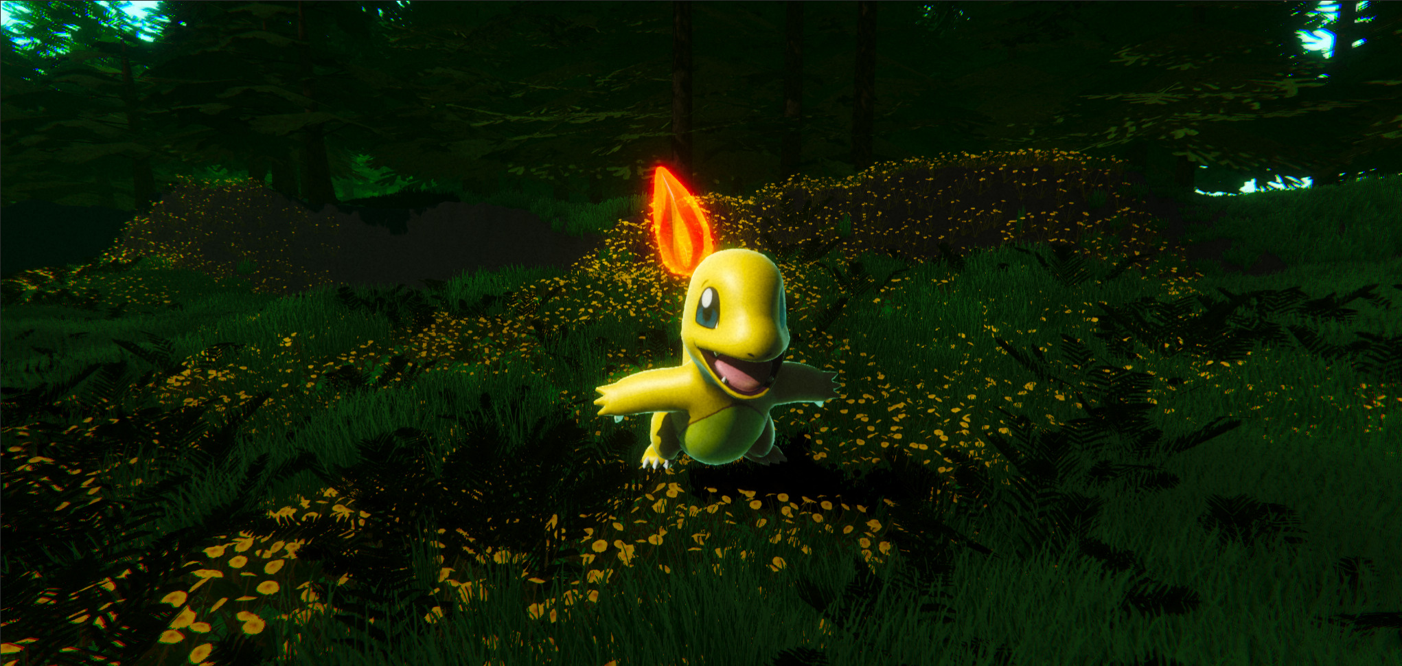 Charmander-Animated Low-poly 3D model_8