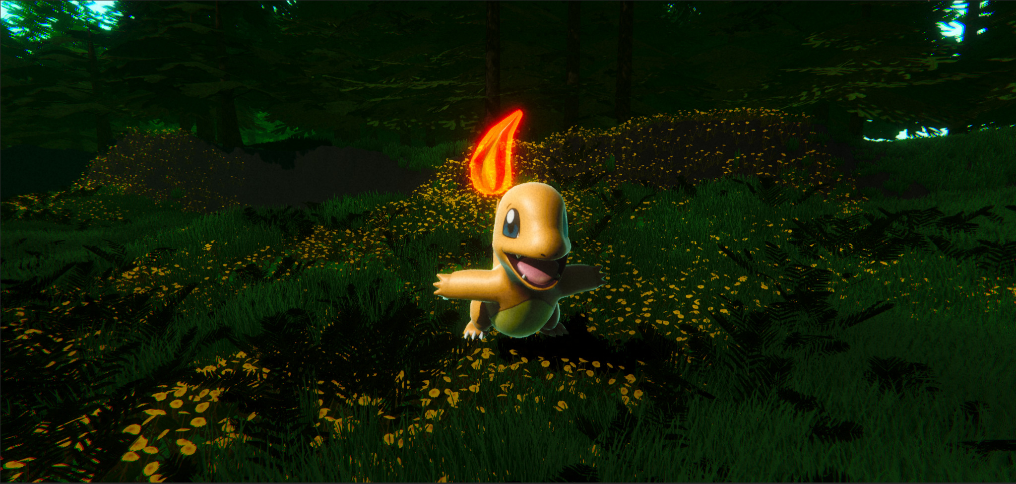 Charmander-Animated Low-poly 3D model_5