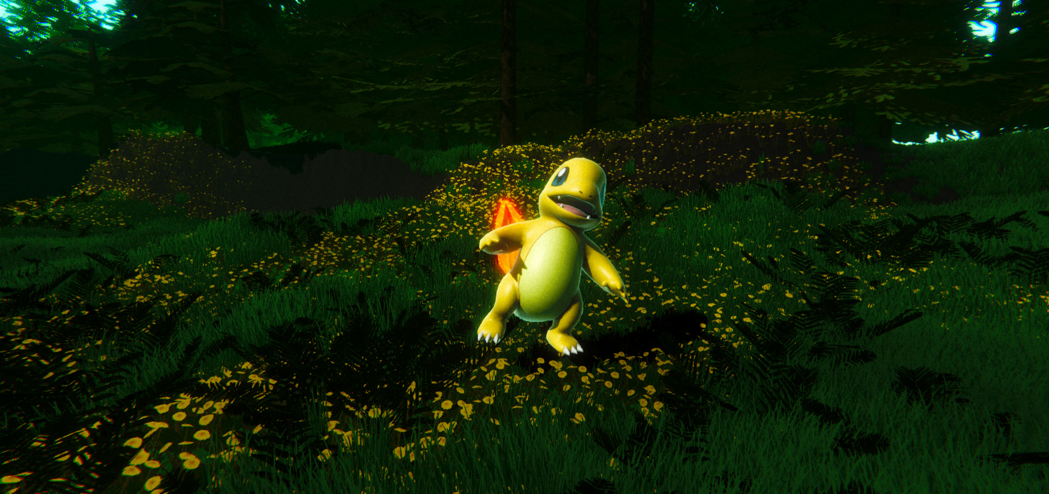 Charmander-Animated Low-poly 3D model_9