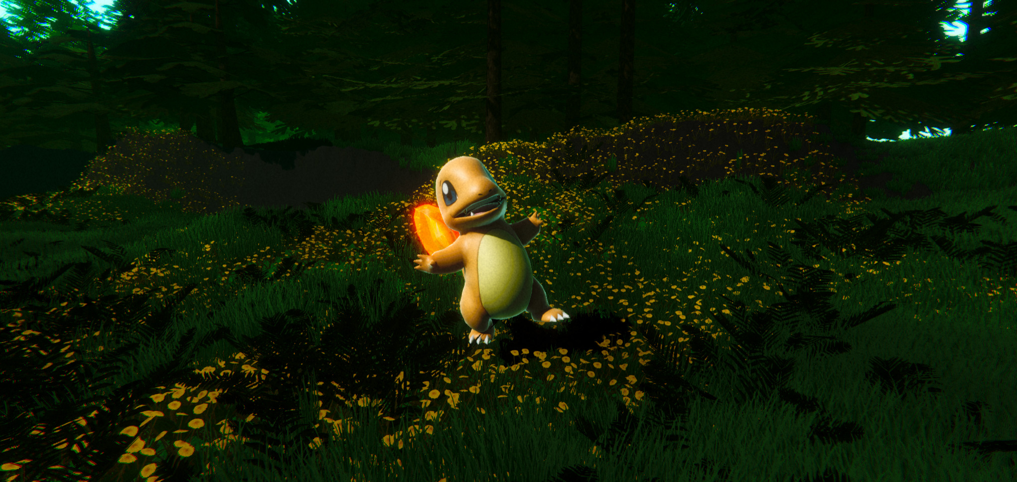 Charmander-Animated Low-poly 3D model_7