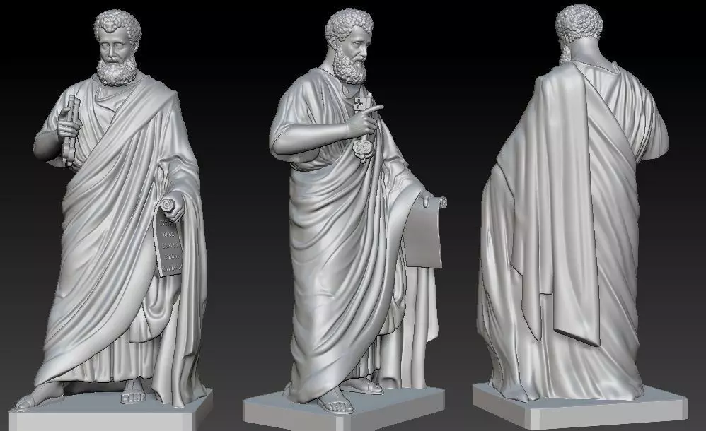 Saint Peter 3D print model_0