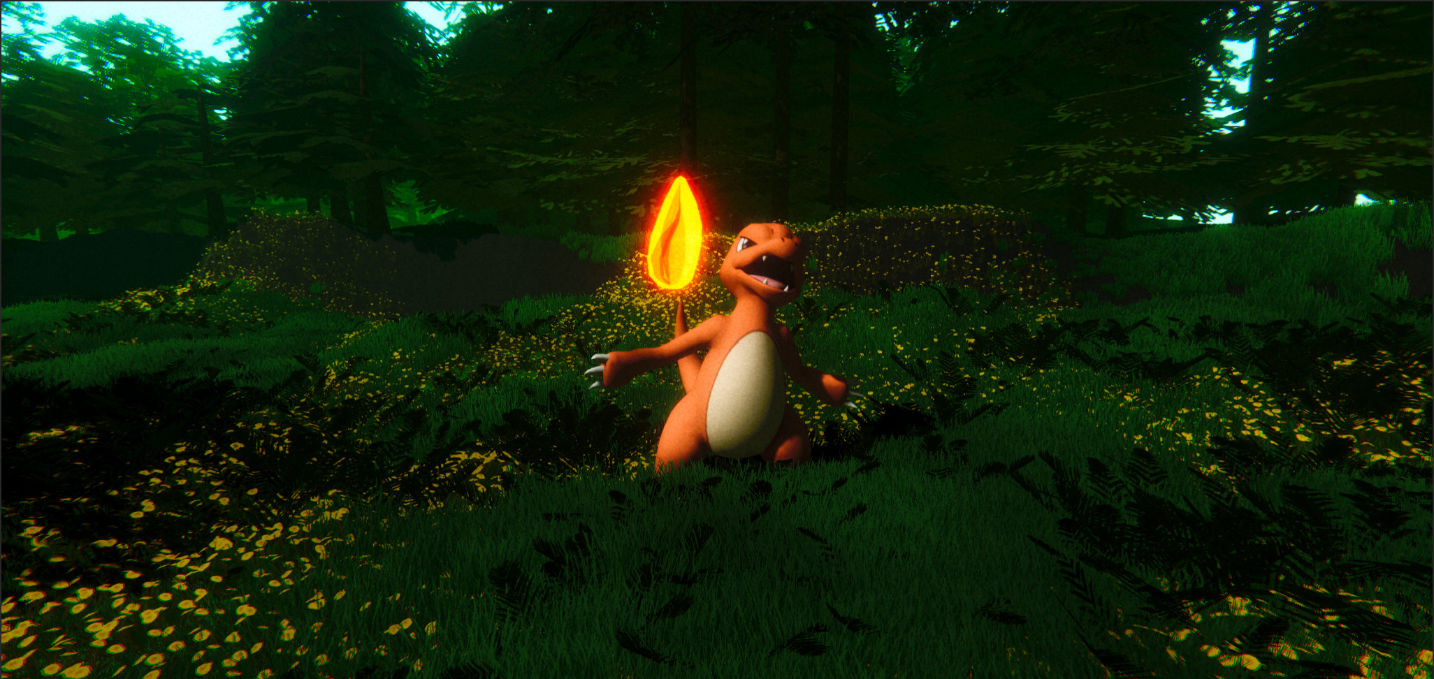 Charmeleon-Animated Low-poly 3D model_5