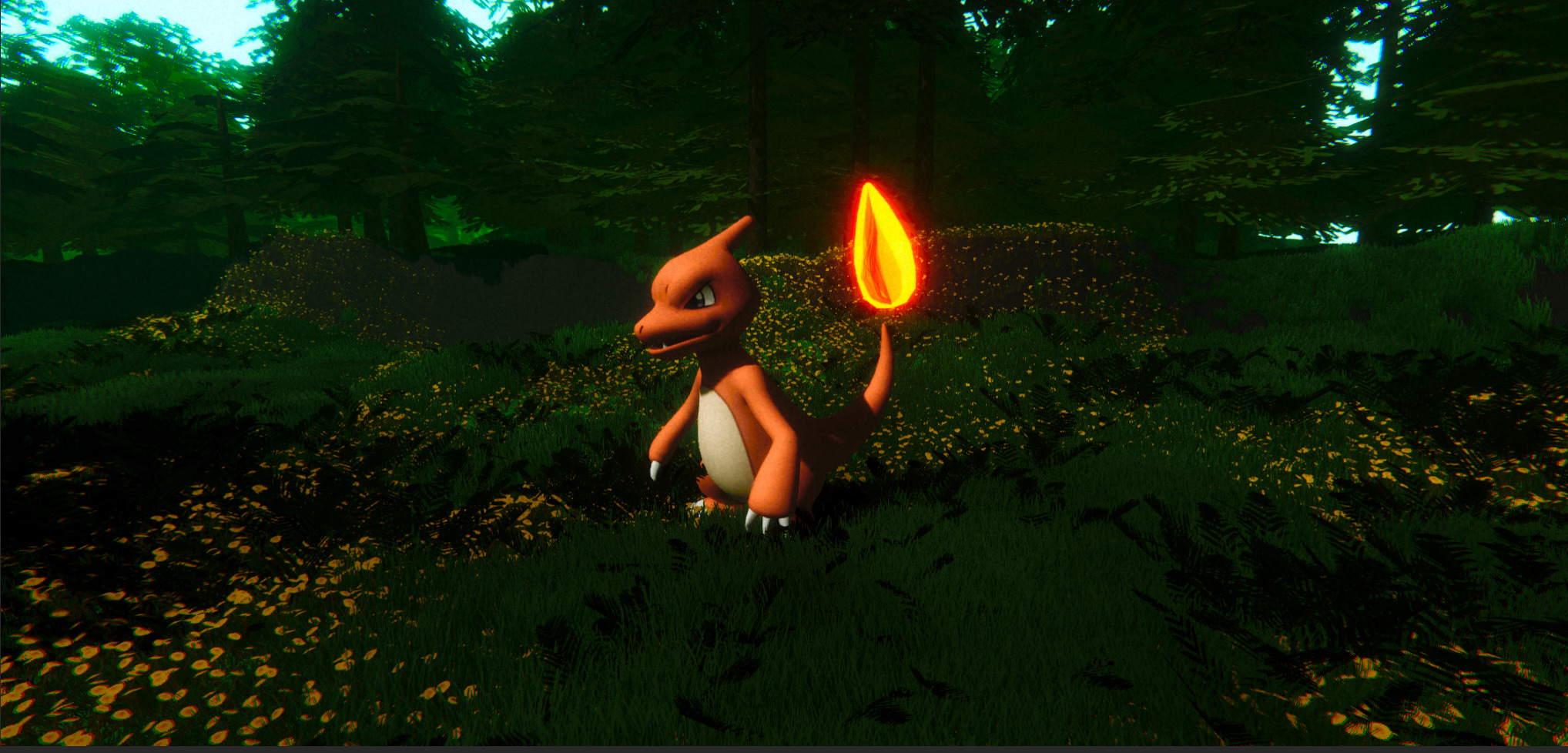 Charmeleon-Animated Low-poly 3D model_3