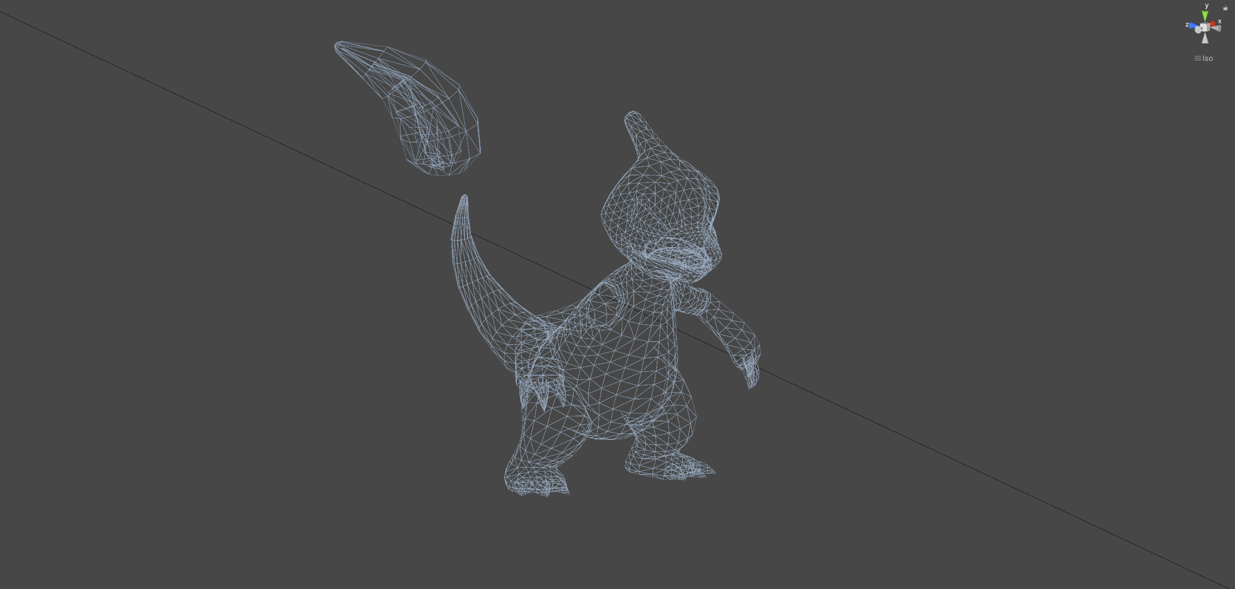 Charmeleon-Animated Low-poly 3D model_10
