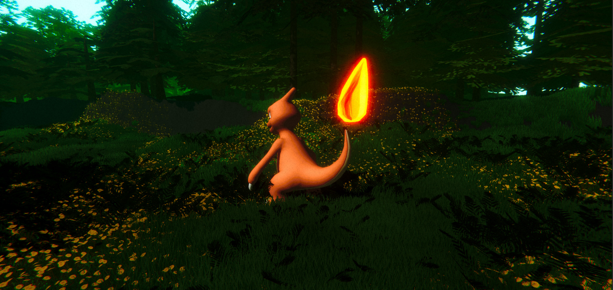 Charmeleon-Animated Low-poly 3D model_4