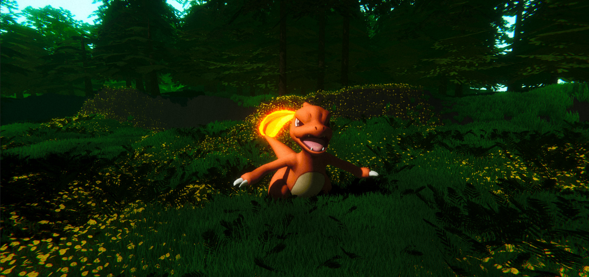 Charmeleon-Animated Low-poly 3D model_6