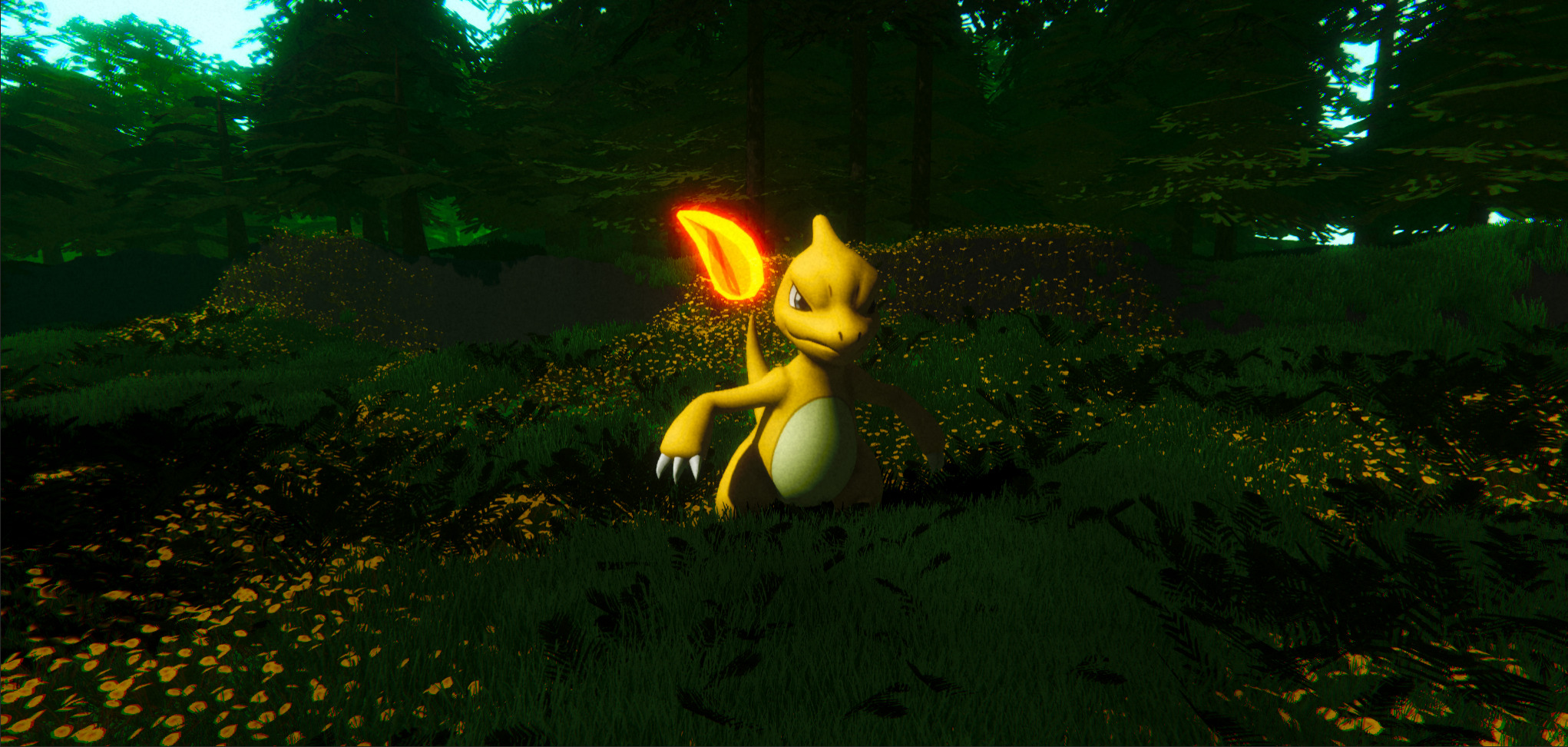 Charmeleon-Animated Low-poly 3D model_9