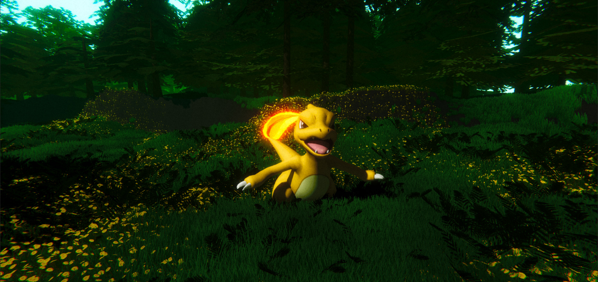 Charmeleon-Animated Low-poly 3D model_7