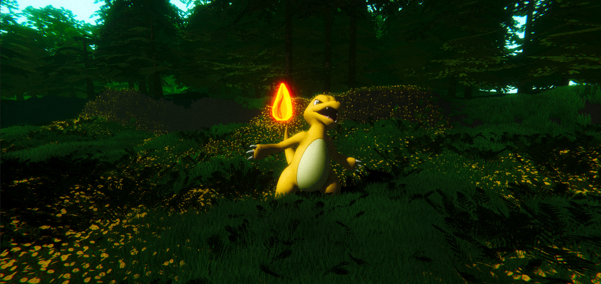 Charmeleon-Animated Low-poly 3D model_8