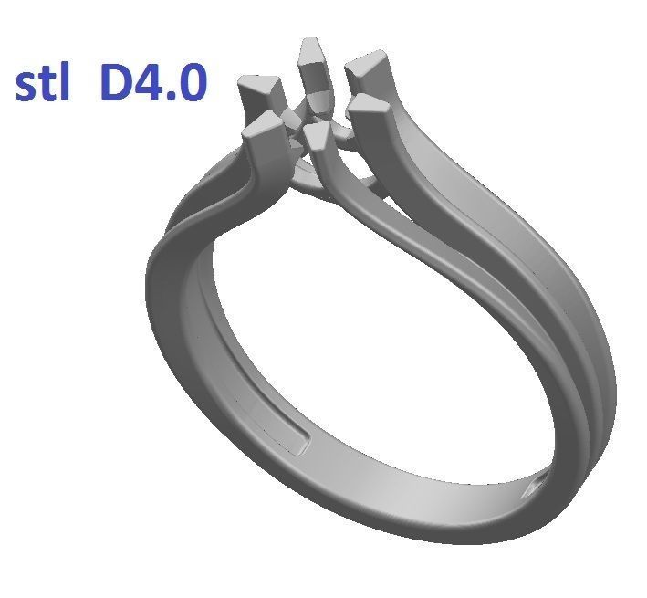 Ring engagement gold 3D print model_11
