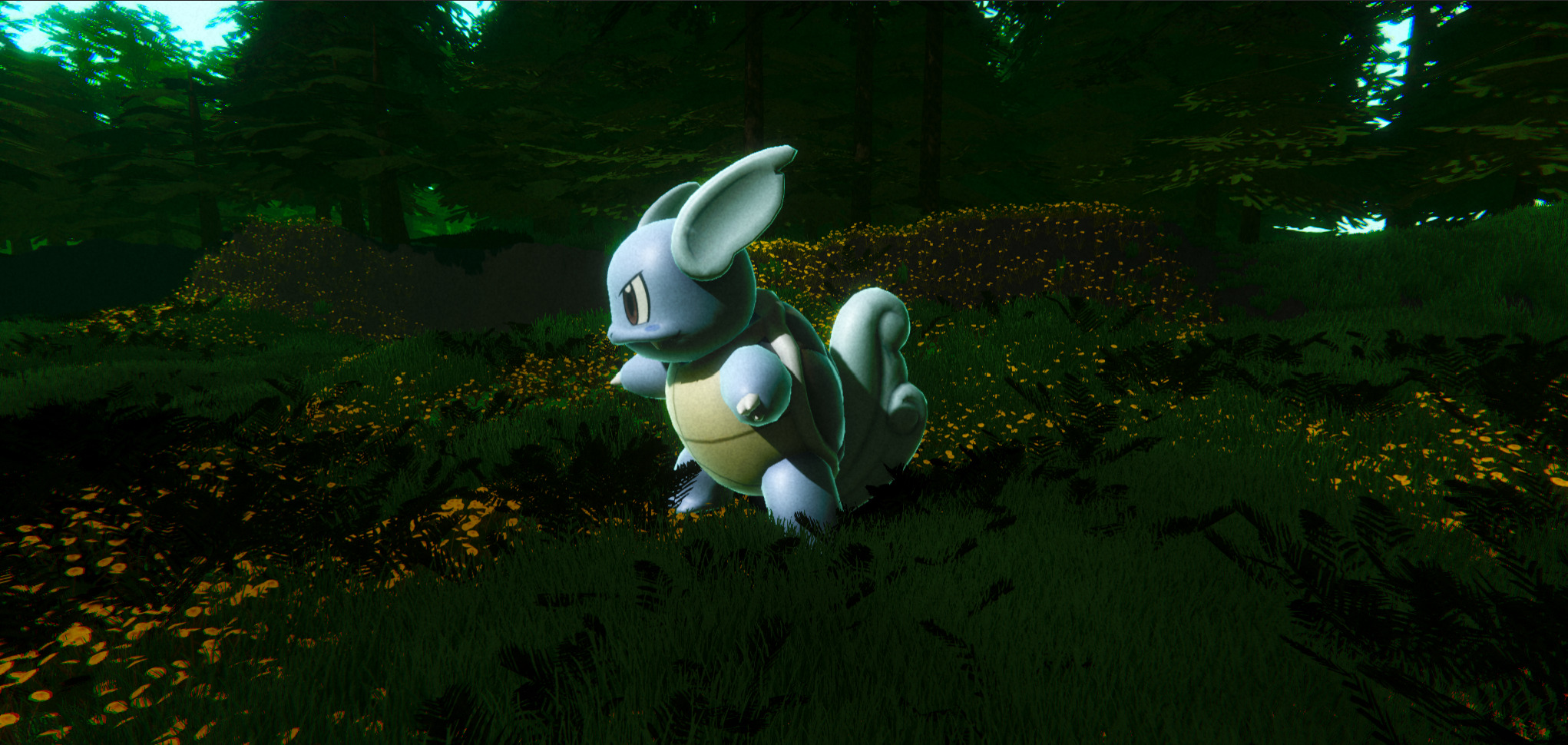 Wartortle-Animated Low-poly 3D model_3