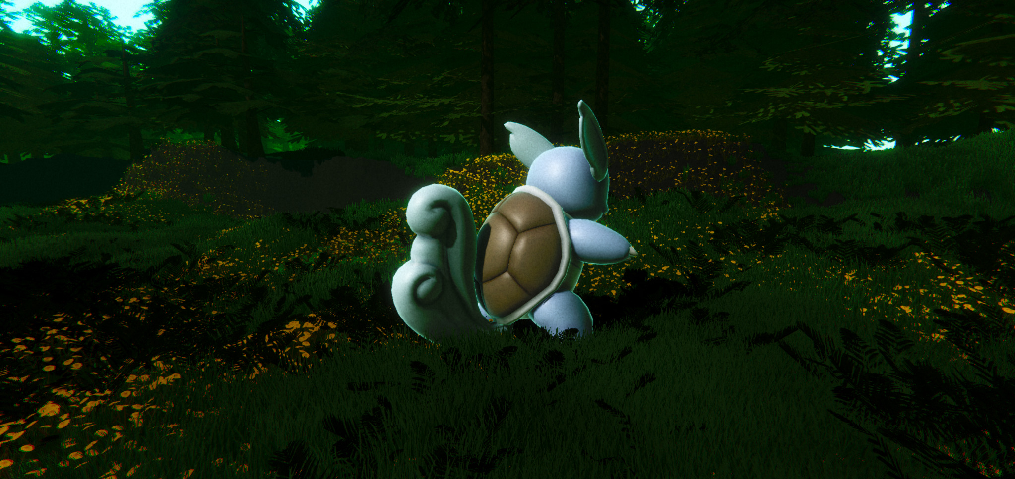 Wartortle-Animated Low-poly 3D model_4