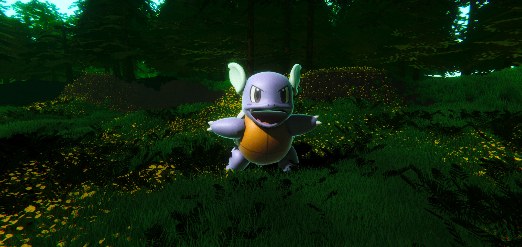 Wartortle-Animated Low-poly 3D model_7