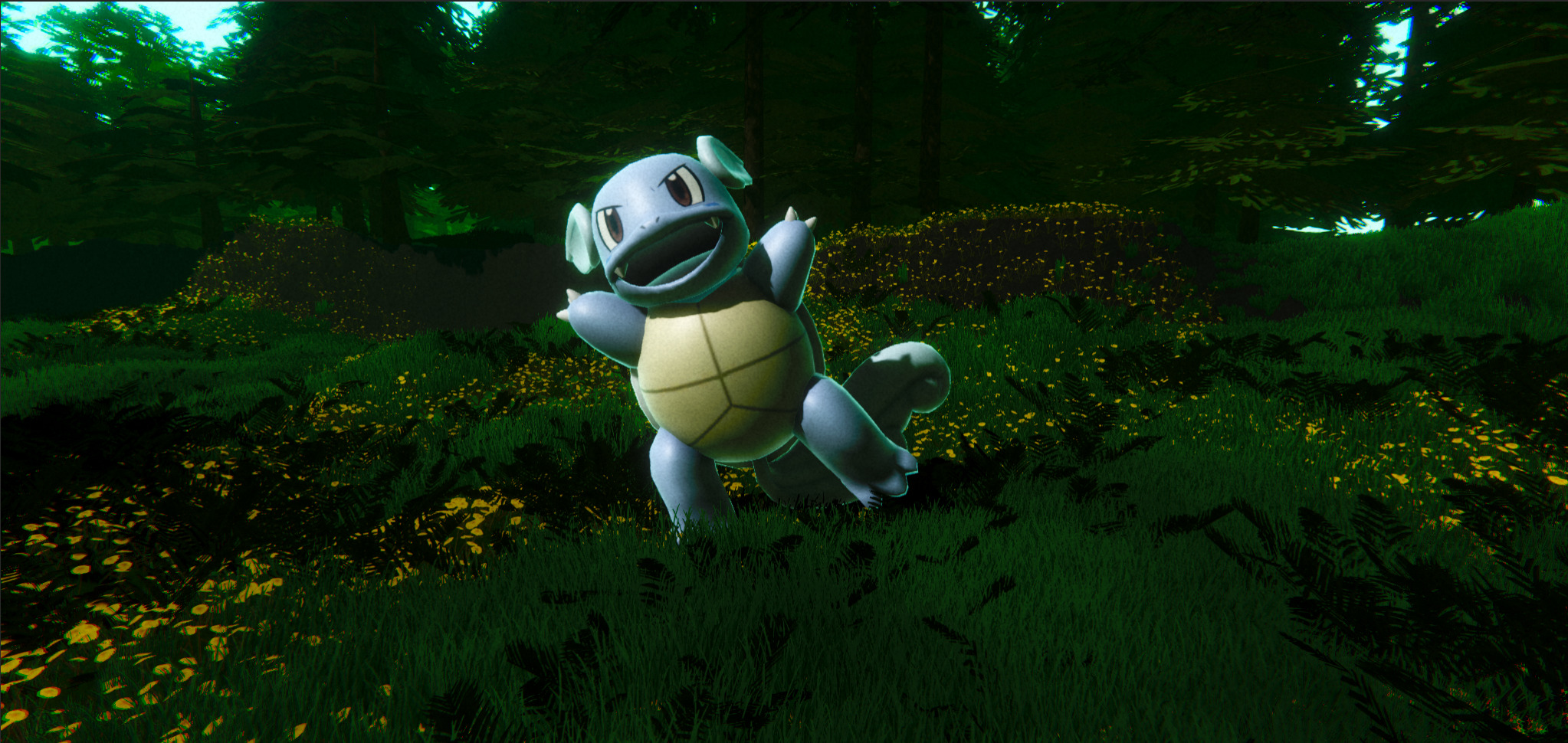 Wartortle-Animated Low-poly 3D model_6
