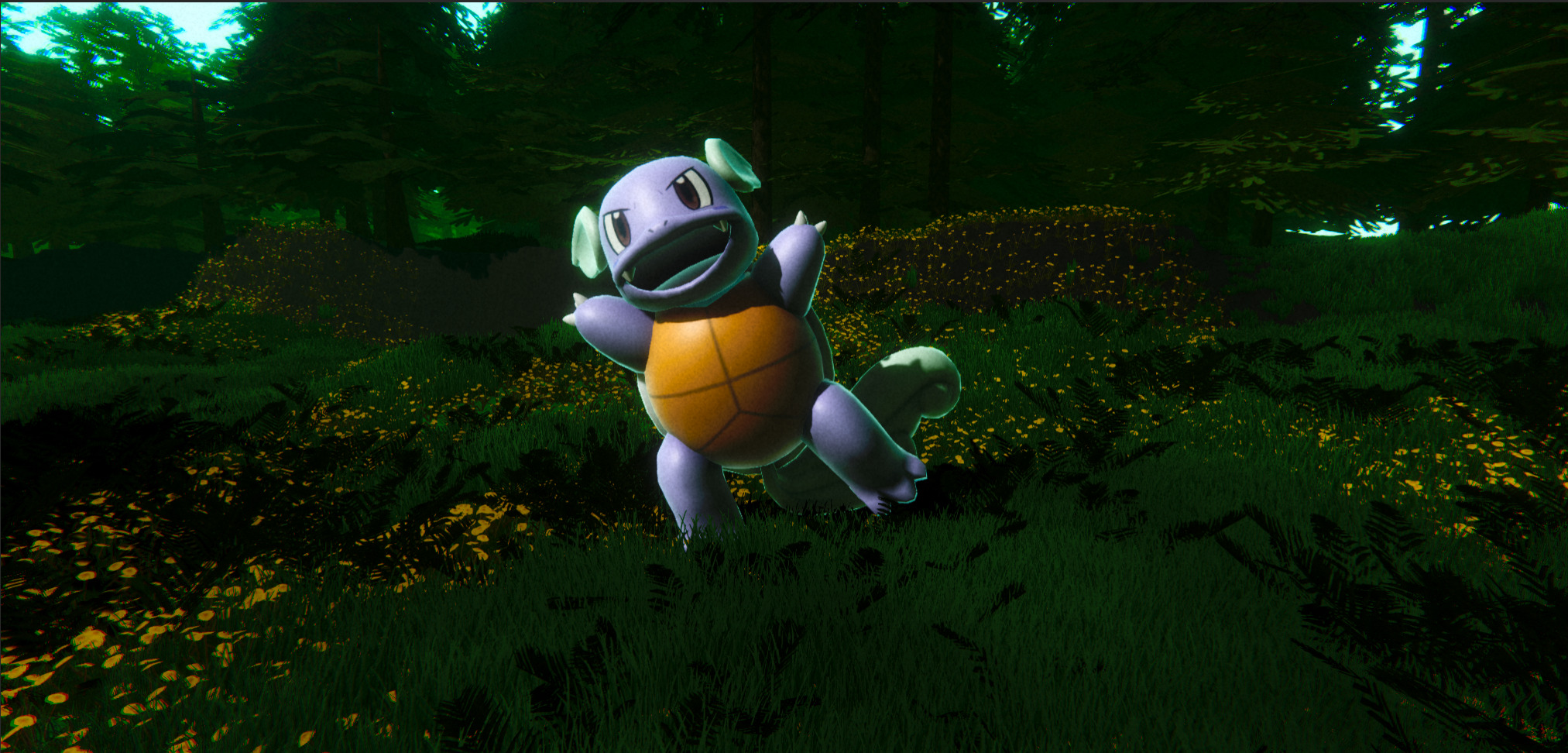 Wartortle-Animated Low-poly 3D model_8