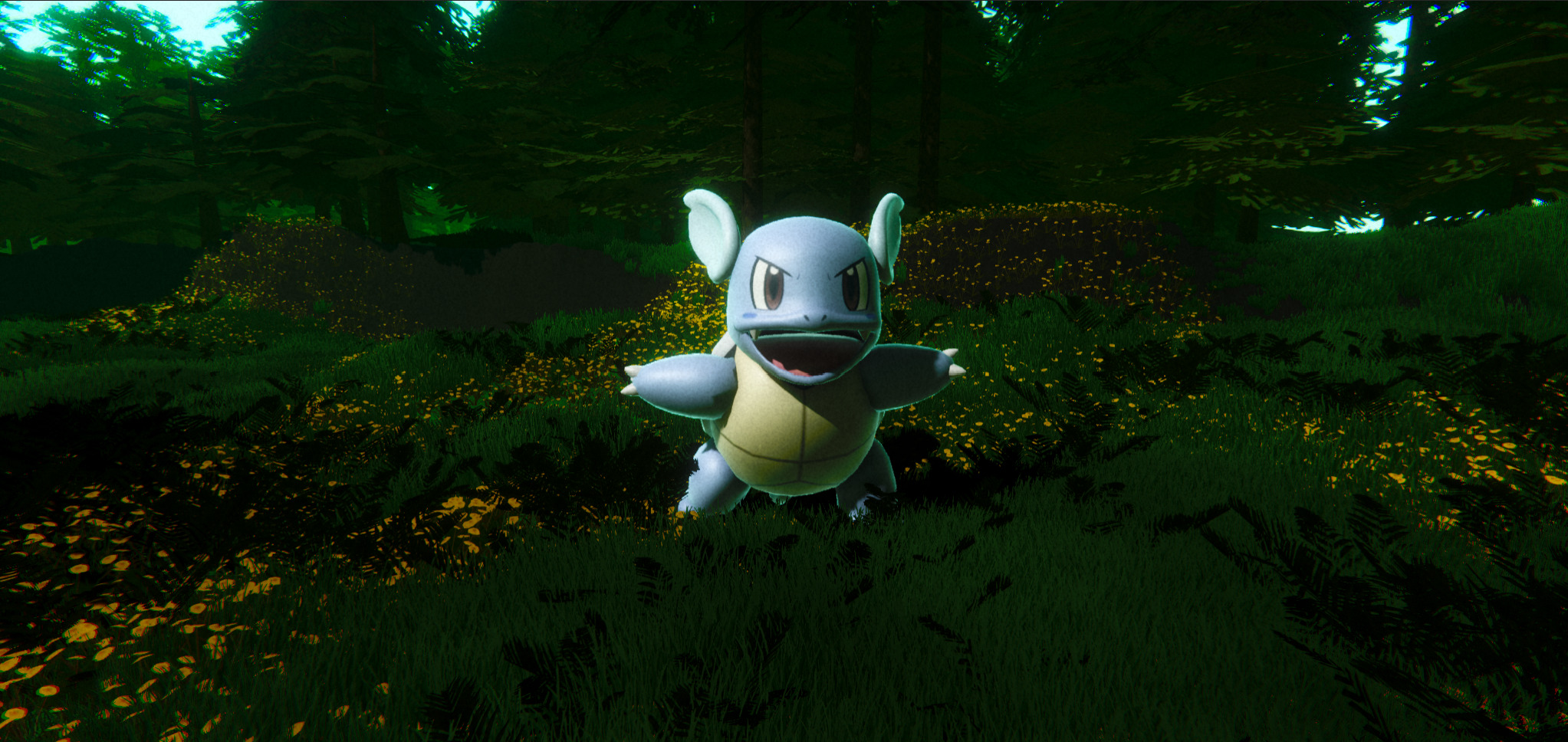 Wartortle-Animated Low-poly 3D model_5