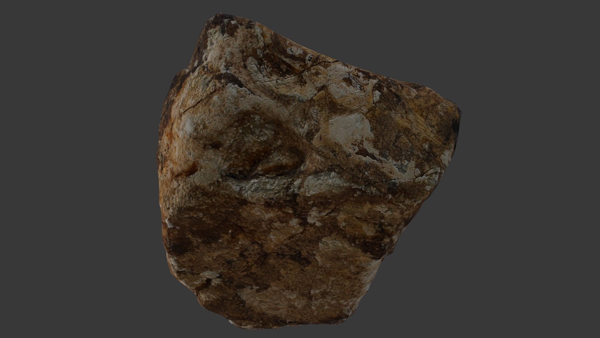 Rock Boulder Scan Low-poly 3D model_7