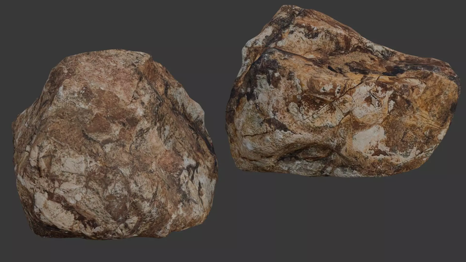 Rock Boulder Scan Low-poly 3D model_0