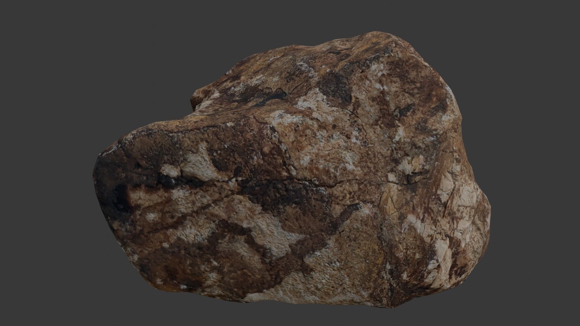 Rock Boulder Scan Low-poly 3D model_4
