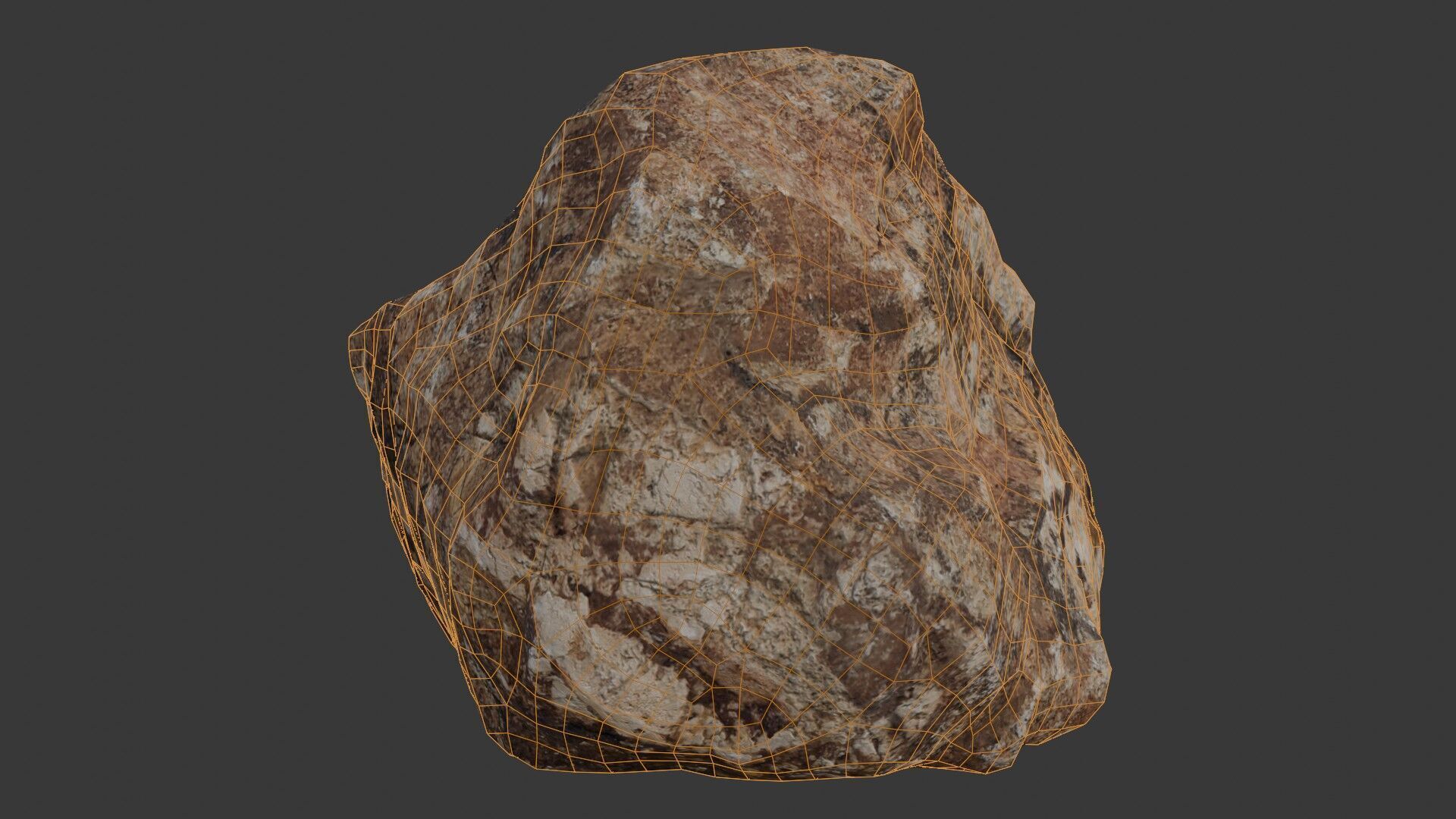 Rock Boulder Scan Low-poly 3D model_2