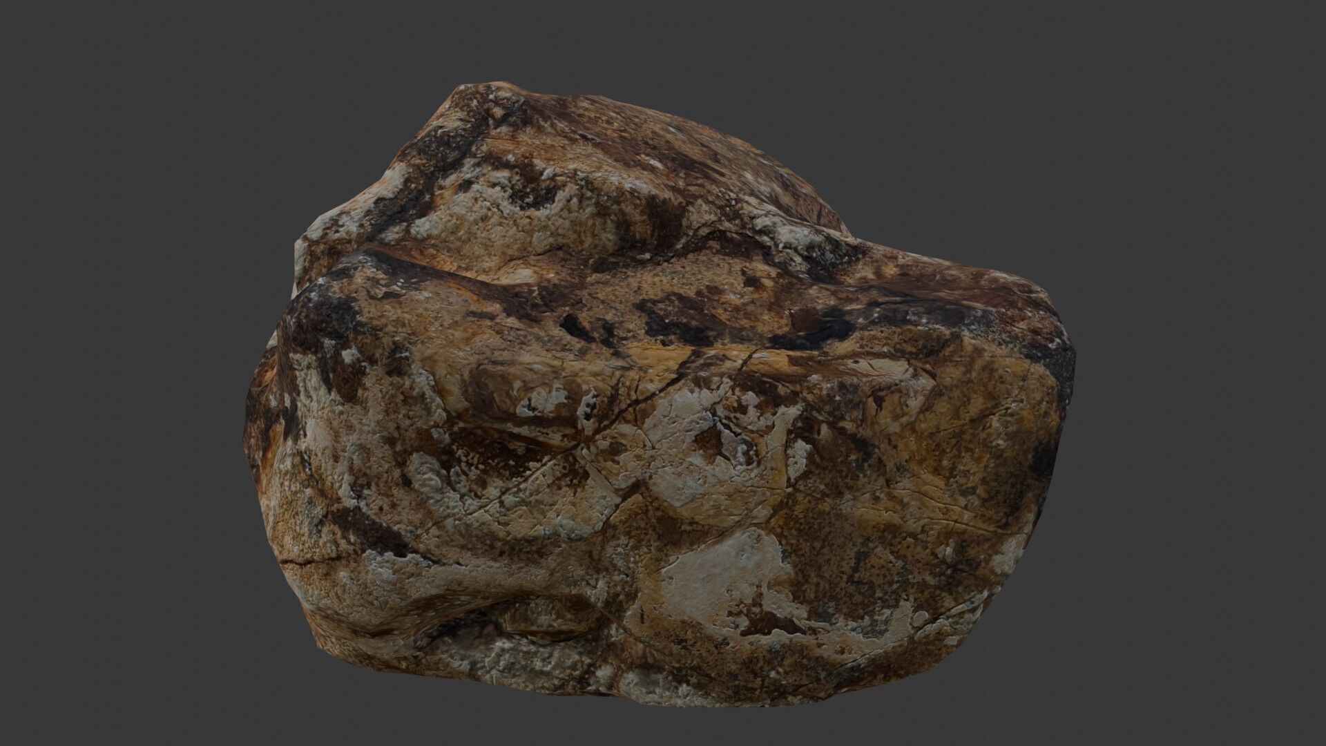 Rock Boulder Scan Low-poly 3D model_5