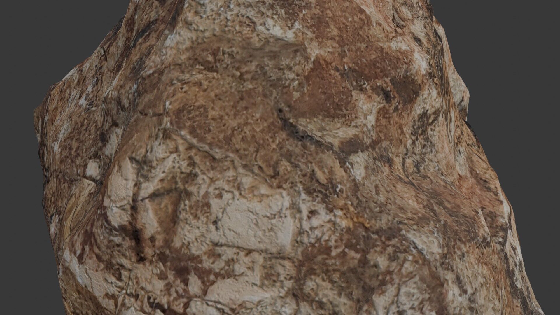 Rock Boulder Scan Low-poly 3D model_3