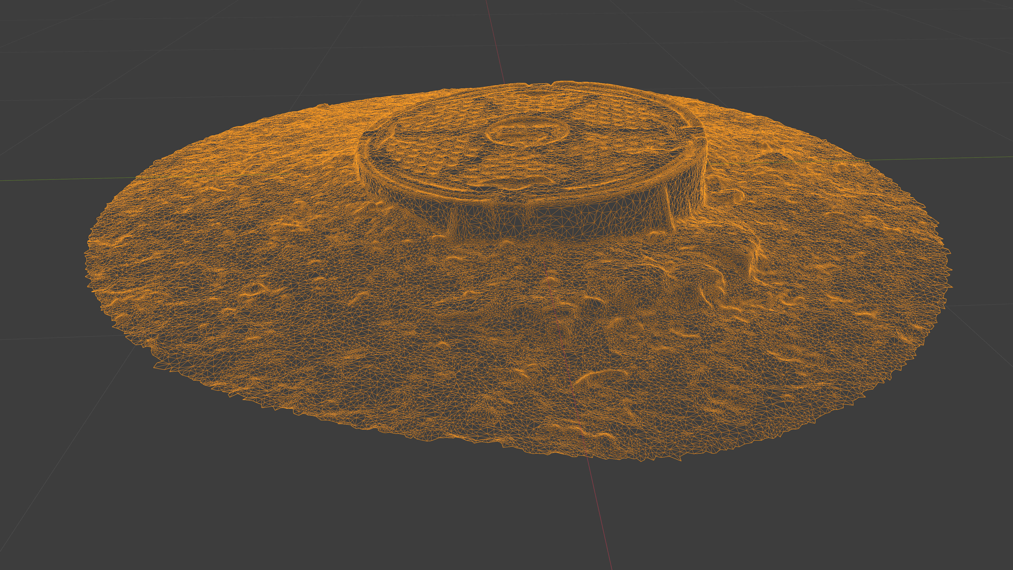 Photorealistic 3D scan of manhole Hatch cover Sewer Manhole Low-poly 3D model_31