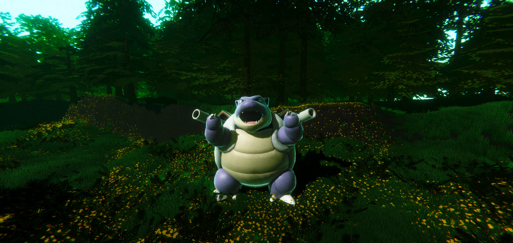 Blastoise-Animated Low-poly 3D model_7
