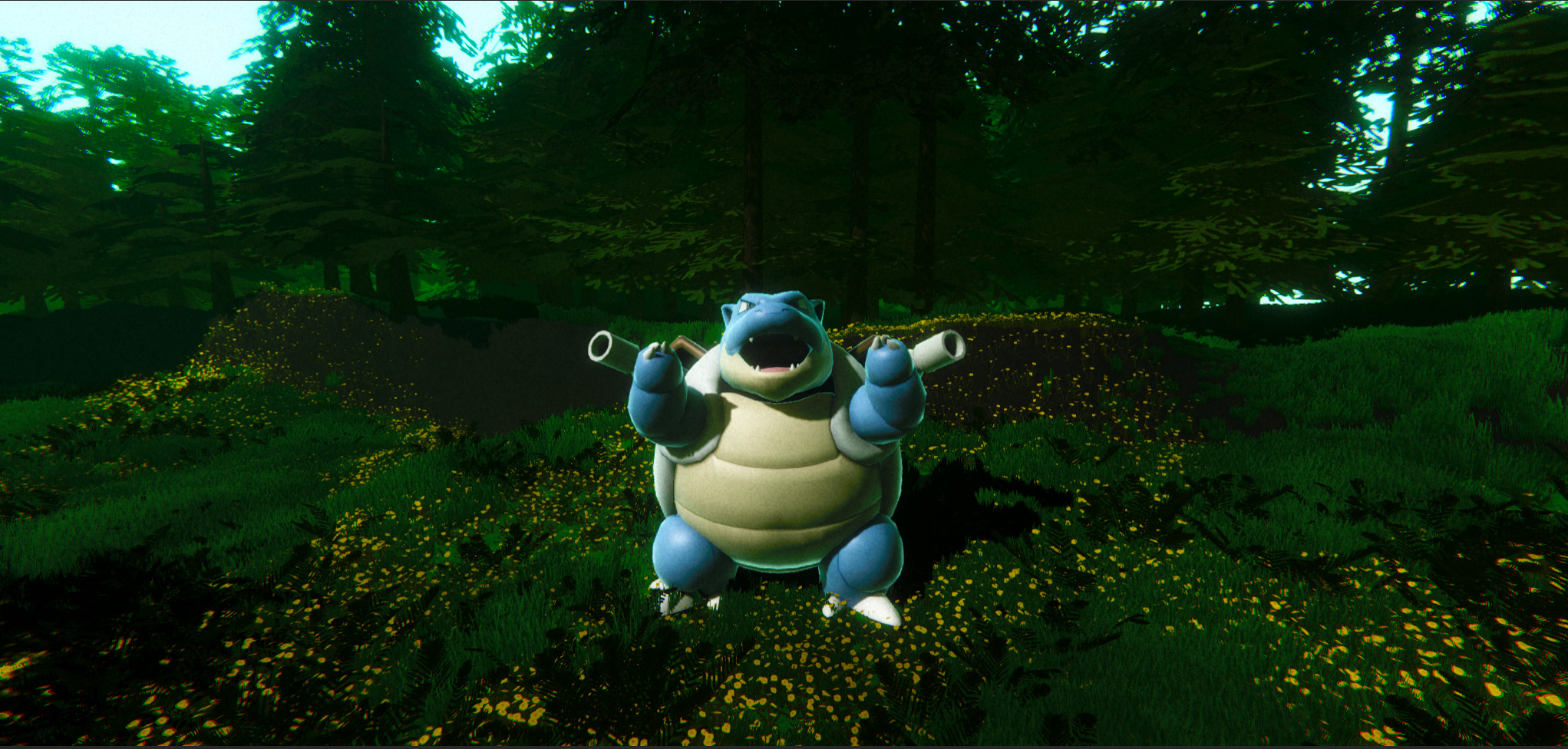 Blastoise-Animated Low-poly 3D model_5