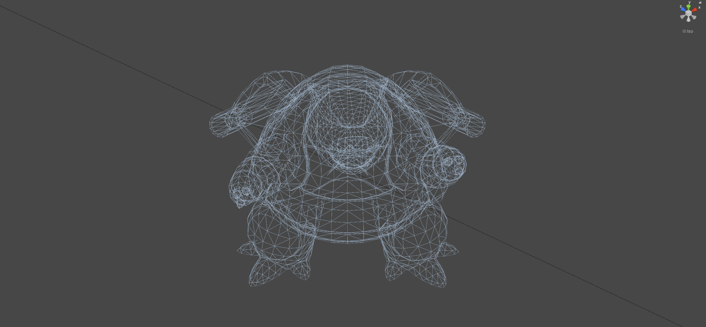 Blastoise-Animated Low-poly 3D model_10