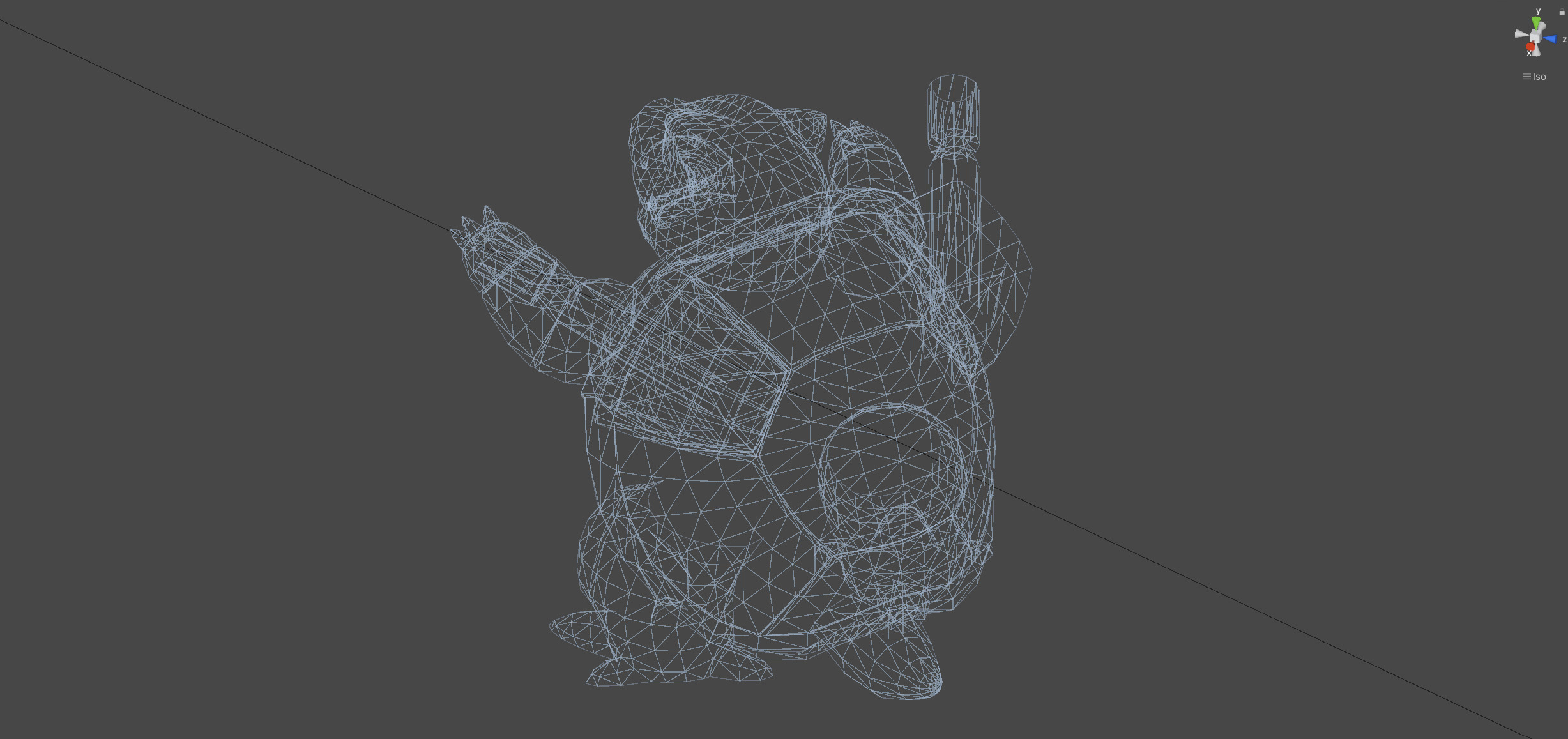 Blastoise-Animated Low-poly 3D model_11
