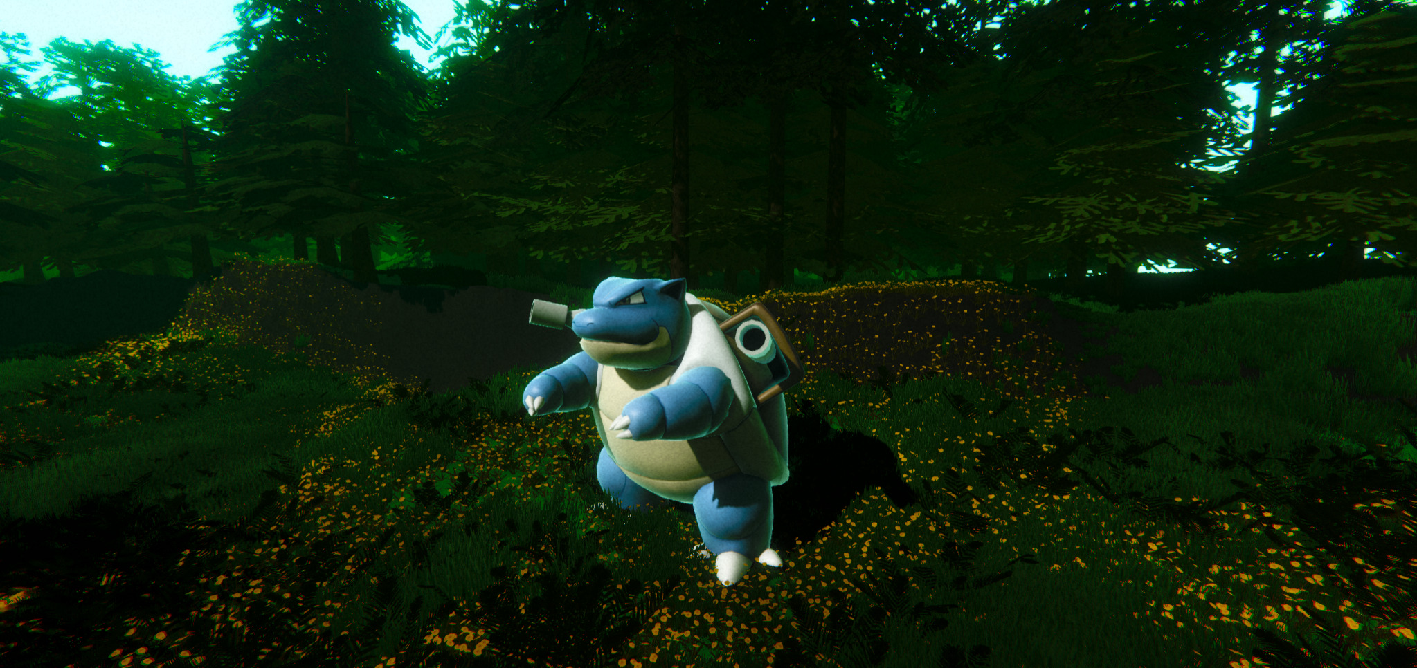 Blastoise-Animated Low-poly 3D model_3