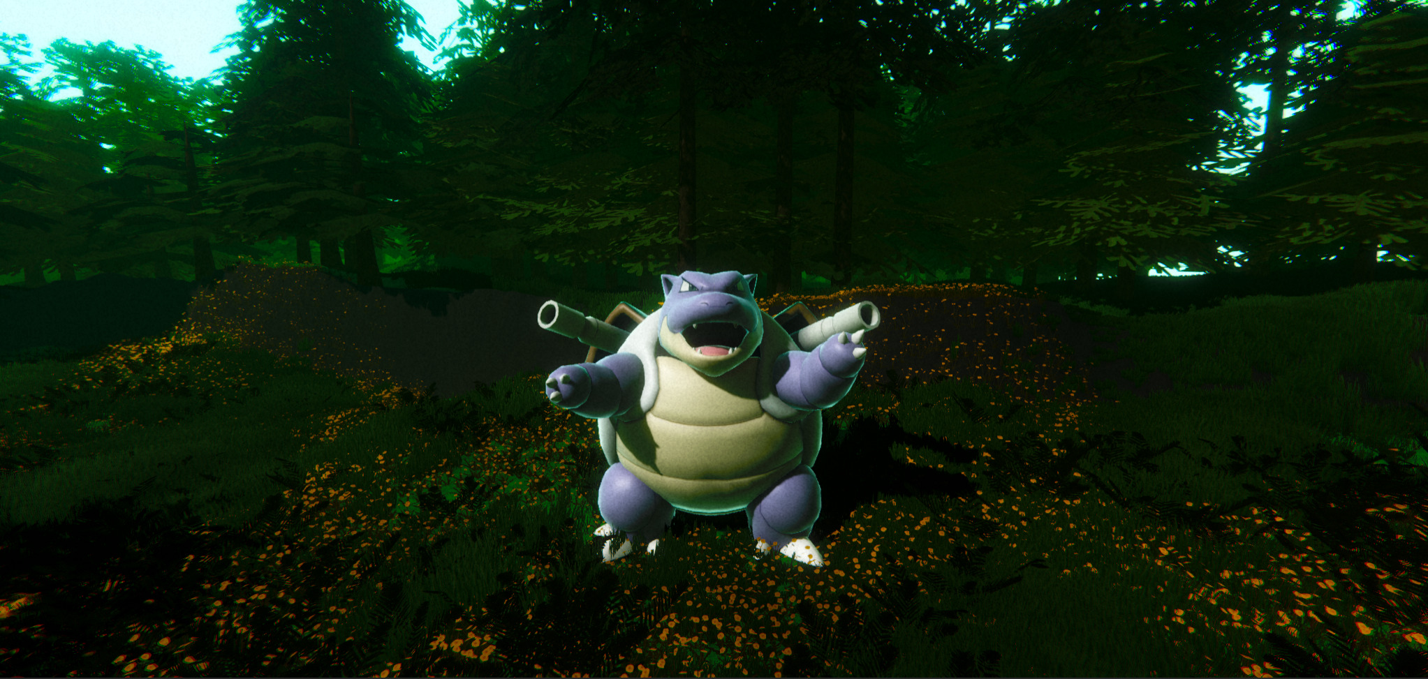 Blastoise-Animated Low-poly 3D model_9
