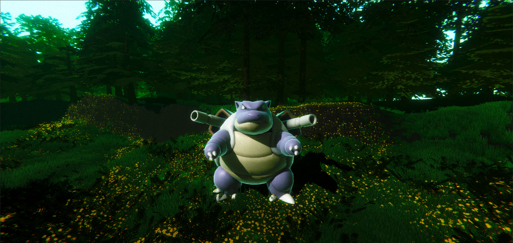 Blastoise-Animated Low-poly 3D model_8