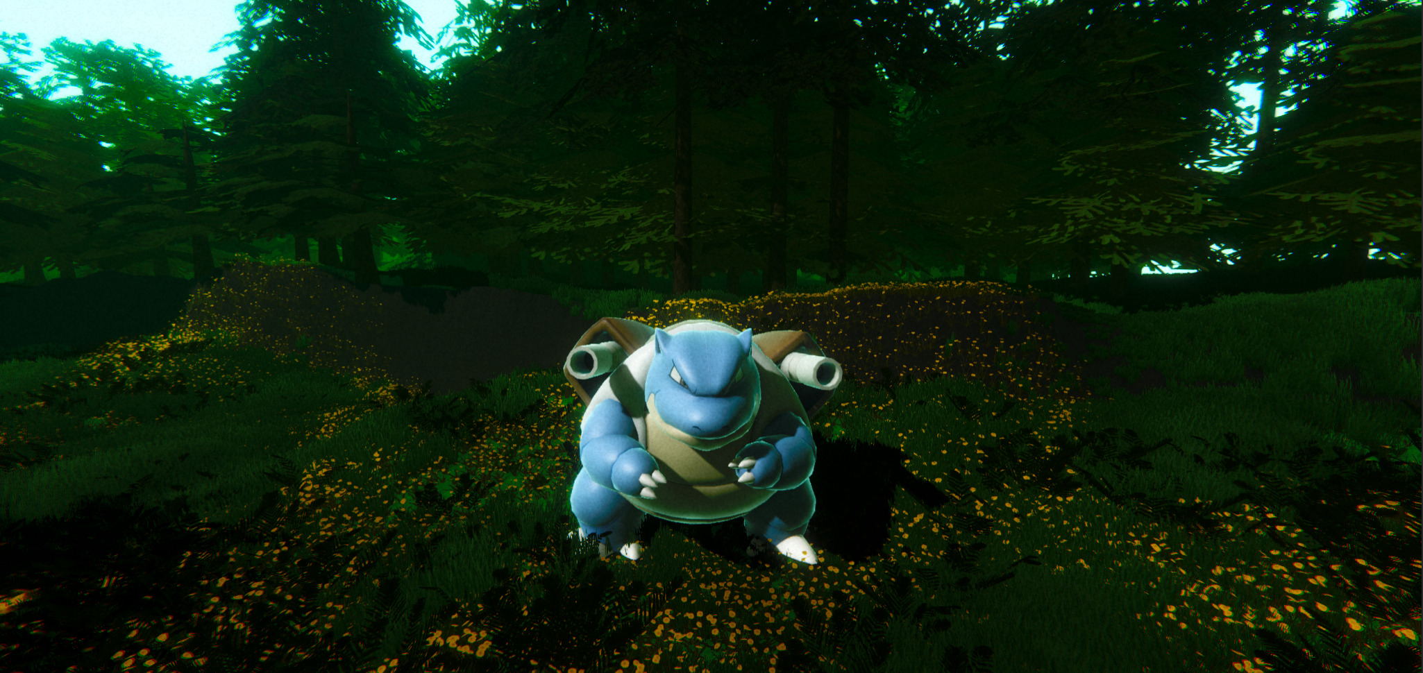 Blastoise-Animated Low-poly 3D model_6