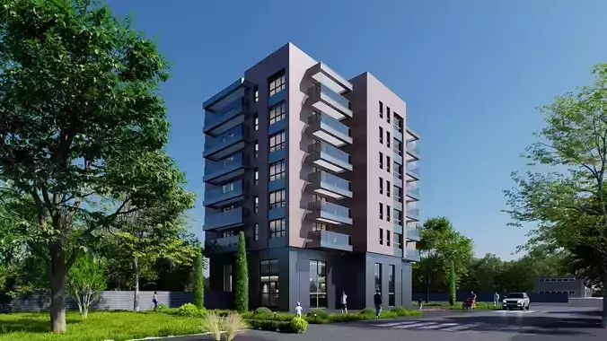 Apartment building realistic