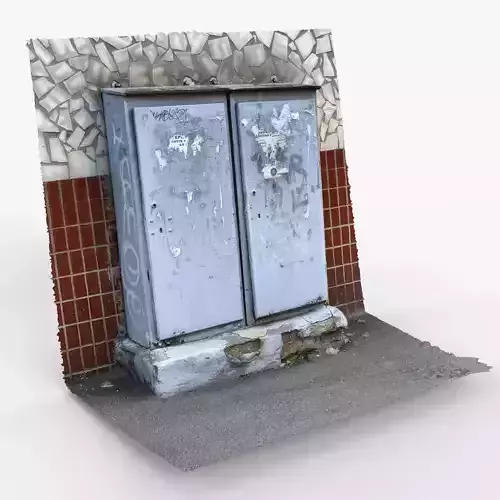 Photorealistic 3D scan of Electrical Box Electrical cabinet 