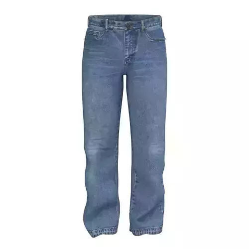 Men denim pants jeans Clo3d Marvelous Designer