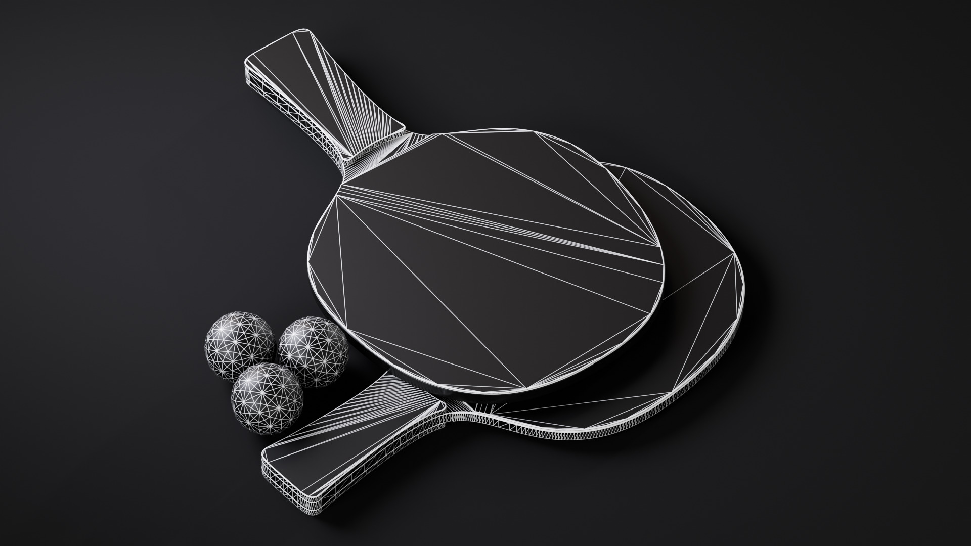 Ping Pong Paddle 3D model_4