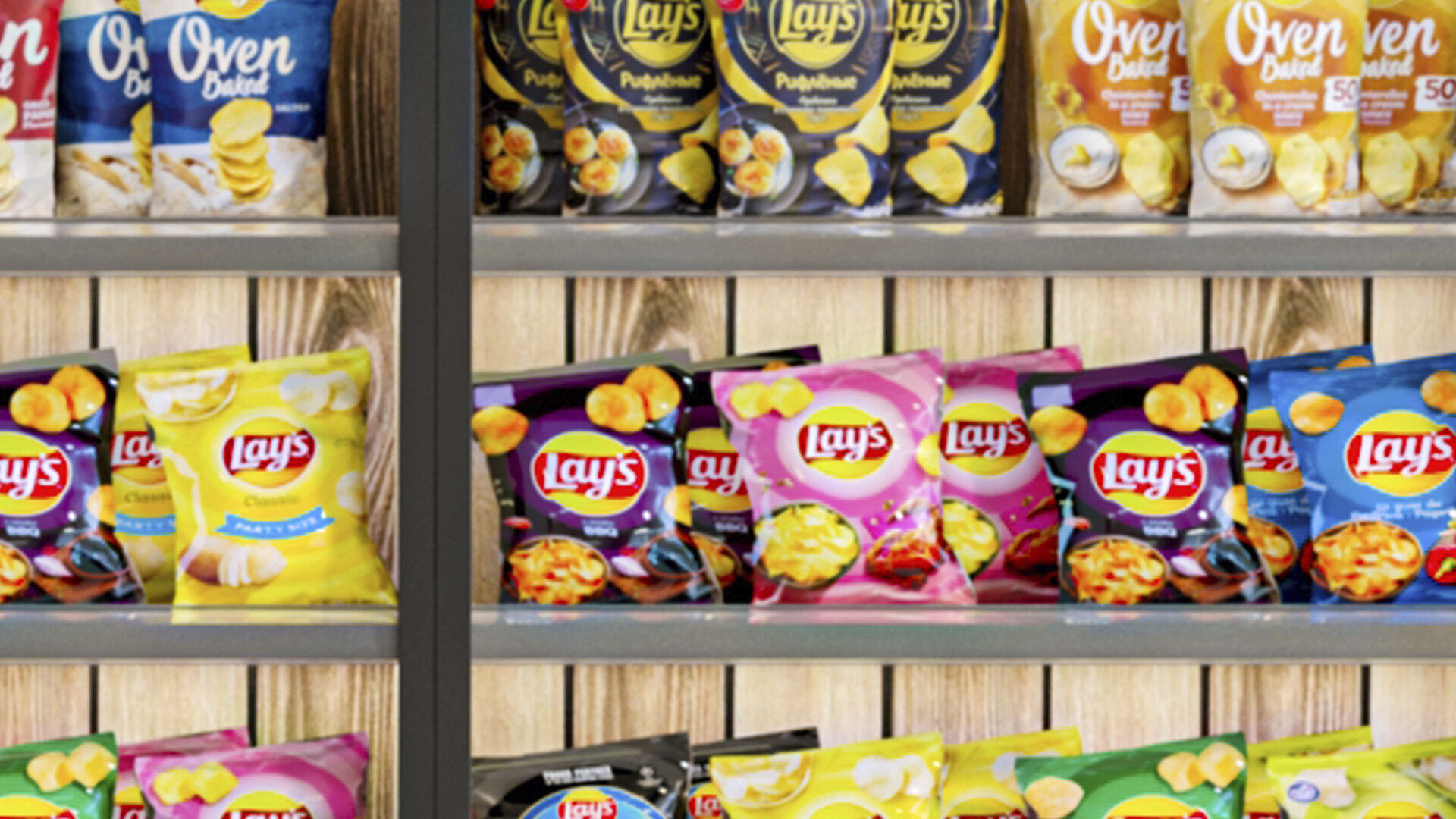 A display case in a supermarket with products 3D model_4