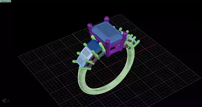 Emerald Step Setting Ring