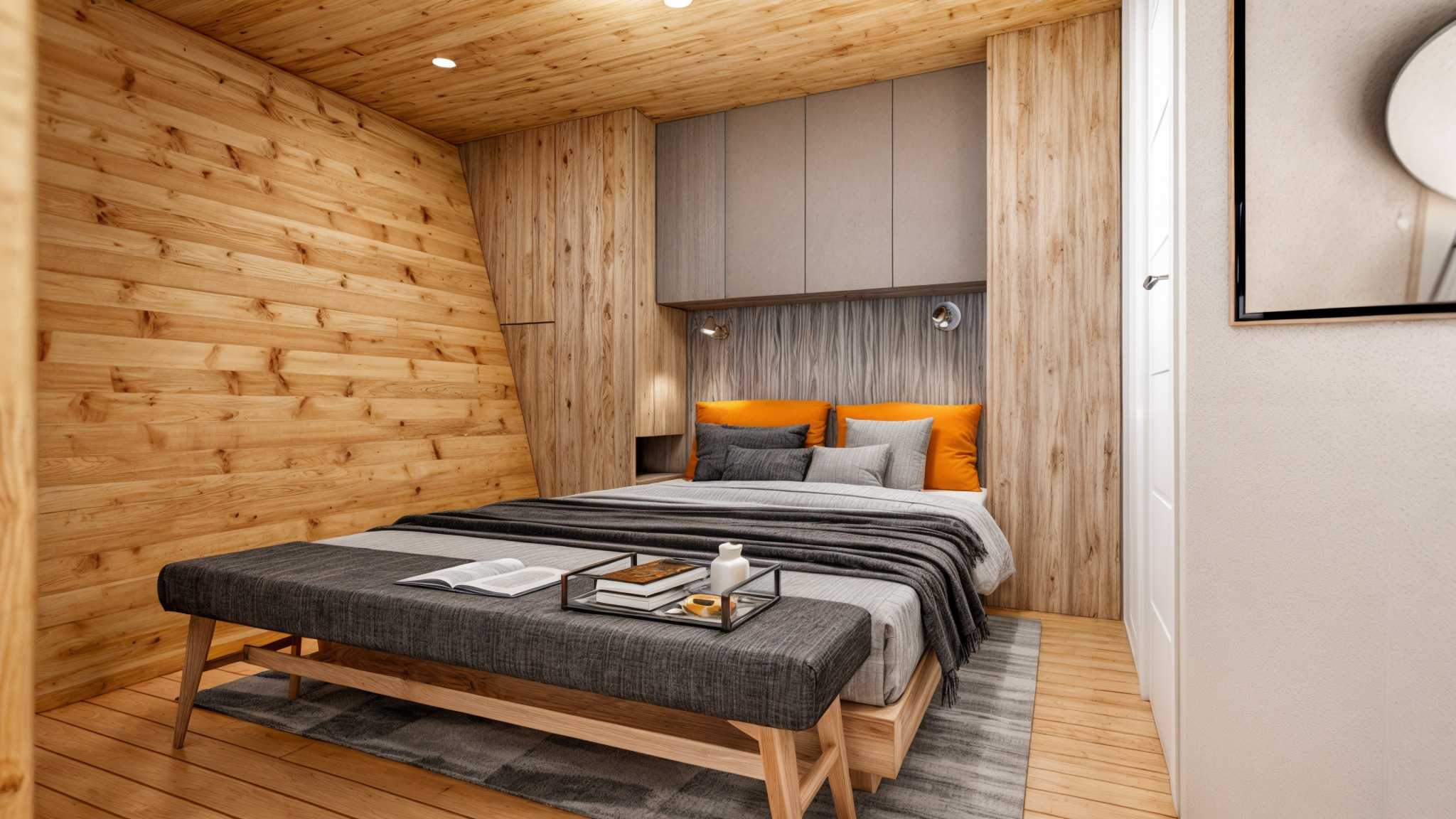 Glamping Pod Vacation House 3D and basic plans with dimensions Low-poly 3D model_11