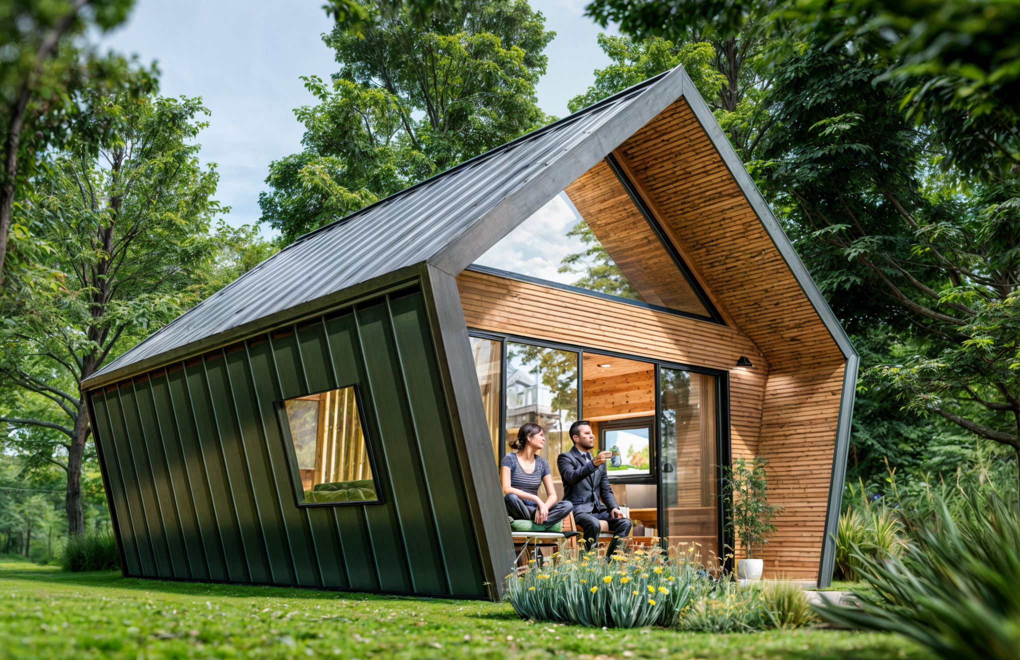 Glamping Pod Vacation House 3D and basic plans with dimensions Low-poly 3D model_16