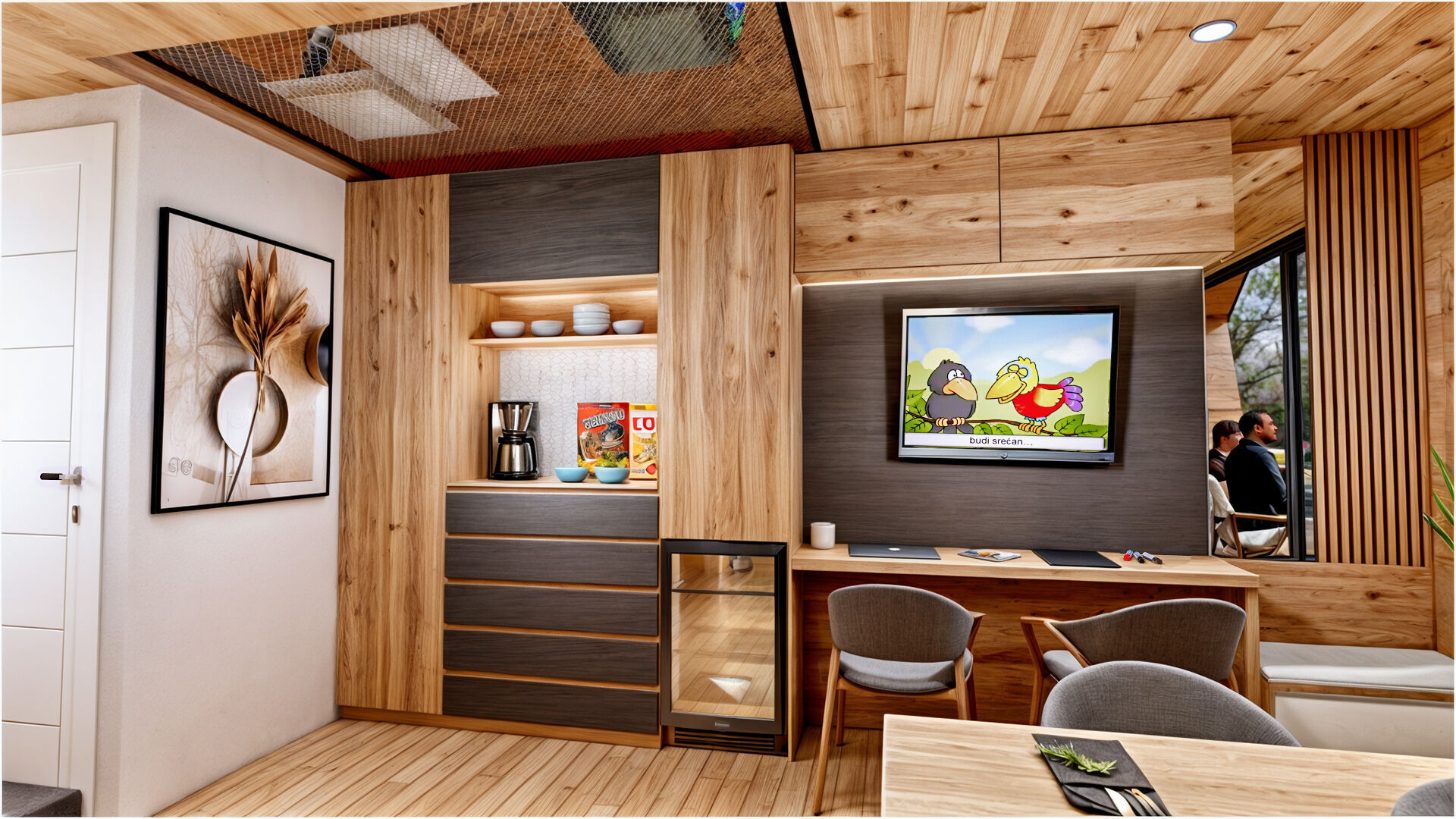 Glamping Pod Vacation House 3D and basic plans with dimensions Low-poly 3D model_10