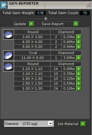 Engagement Ring With Oval and Rounded Diamonds  3D model_4
