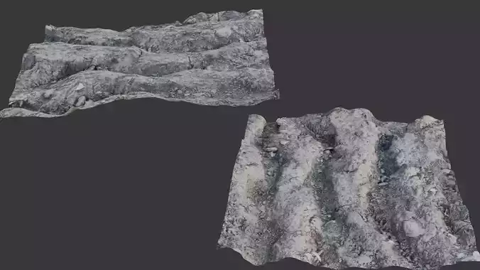 Rugged Dirt Terrain Scan