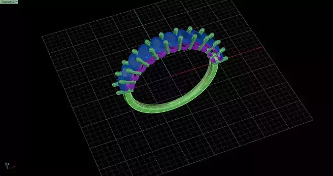 half eternity half wedding band oval shaped diamond 