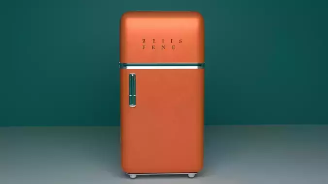 Modern vintage refrigerator
