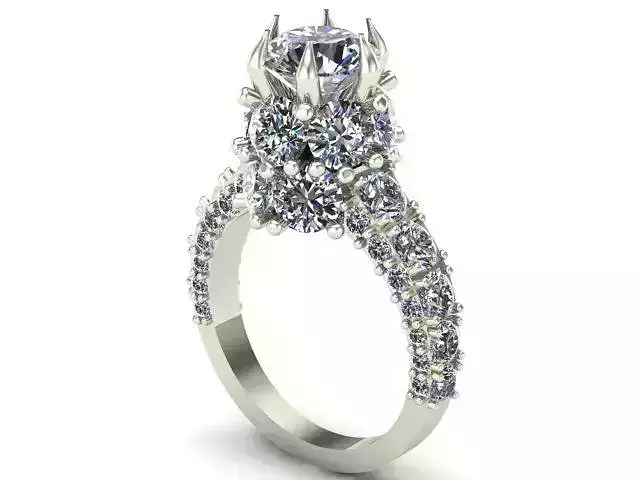 Engagement Ring With Claw Prong