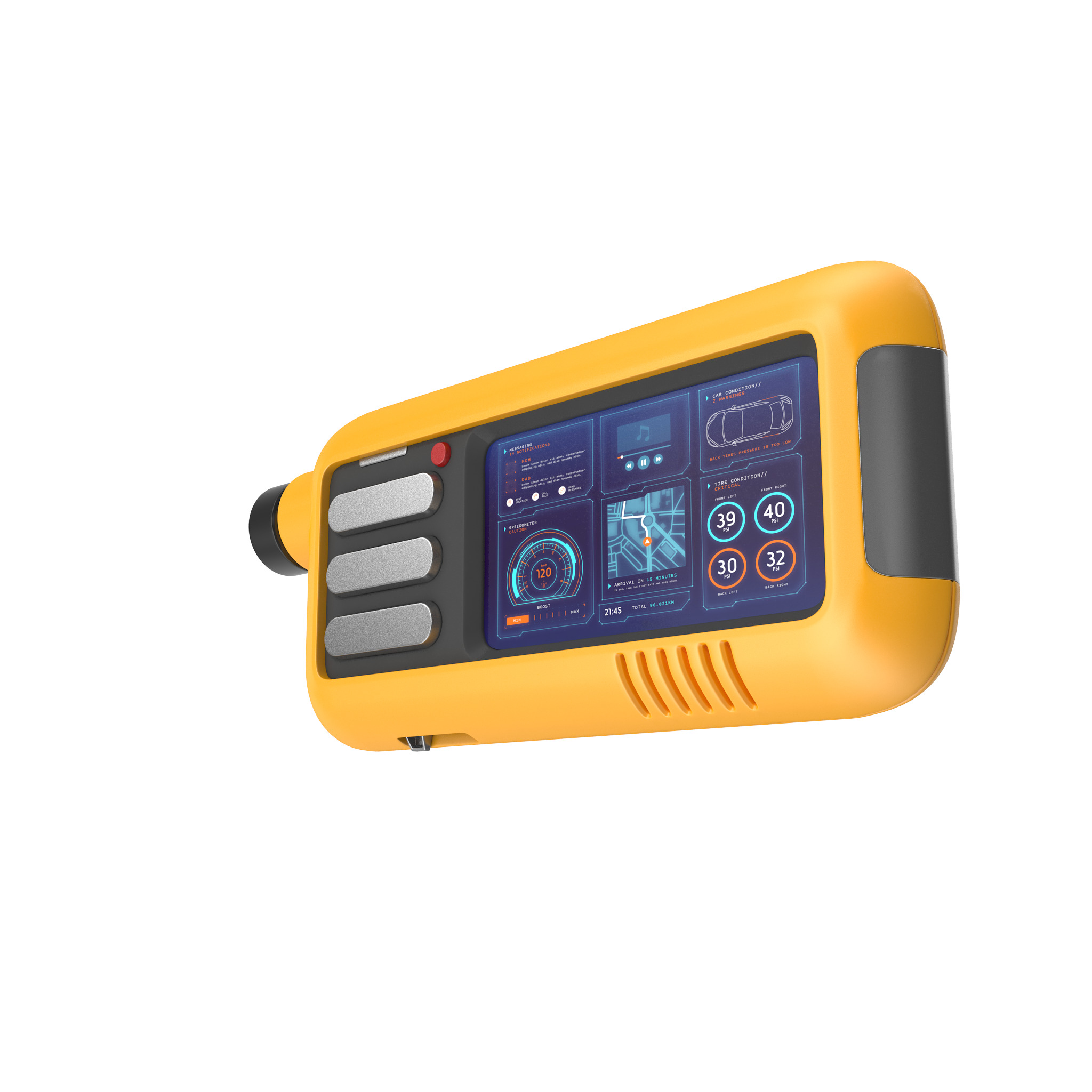 Sci-fi Device Low-poly 3D model_17